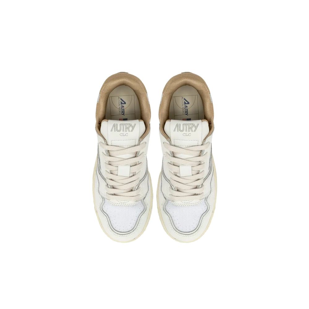 Autry White Leather Low Top Sneakers 1728,75611013280,Autry,EU36/US6,Low Tops - Sneakers - Shoes,New with tags,Shoes,Sneakers - Shoes,White,Women