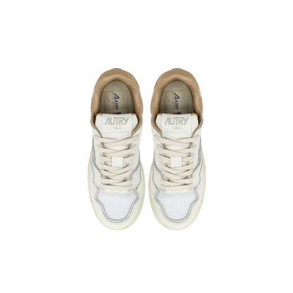 Autry White Leather Low Top Sneakers 1728,75611013280,Autry,EU36/US6,Low Tops - Sneakers - Shoes,New with tags,Shoes,Sneakers - Shoes,White,Women