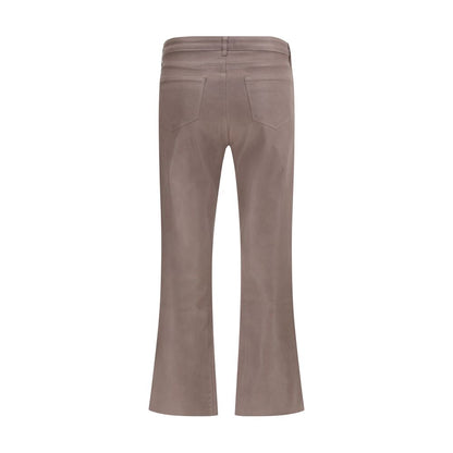L'Agence Beige Cotton High-Waisted Jean