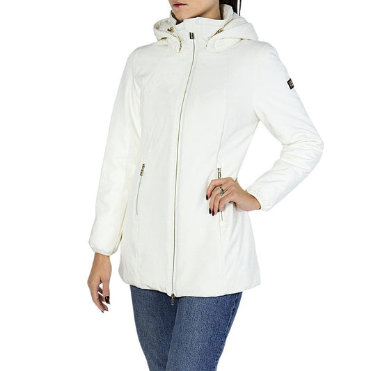 Yes Zee White Polyamide Coat