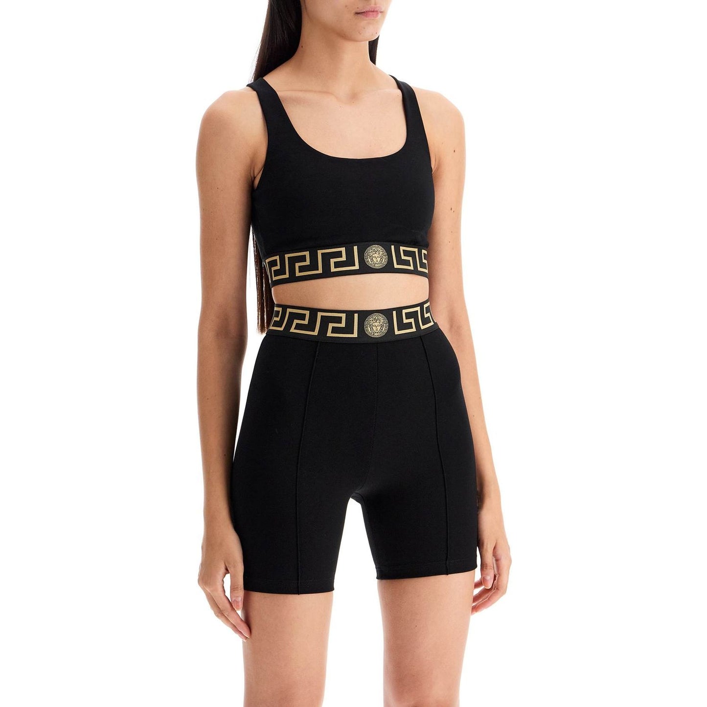 Versace 'sport bra with greek band design Beachwear & underwear Versace