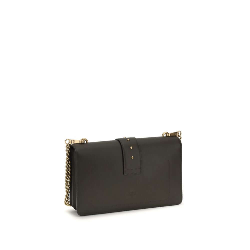PINKO Bicolor Calf Leather Bos Taurus Shoulder Bag