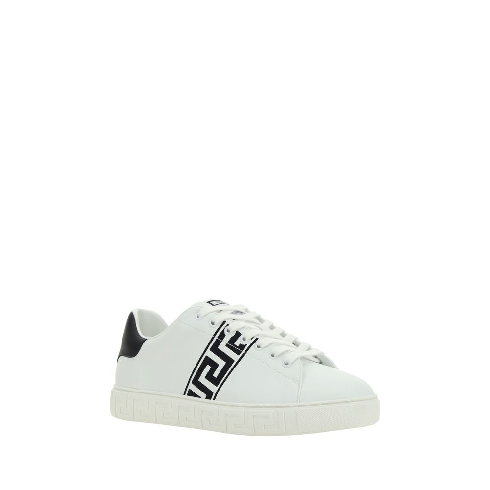 Versace White Rubber Low Top Sneakers 1728,72470364320,EU40/US7,EU41/US8,EU42/US9,EU43/US10,EU44/US11,EU45/US12,Low Tops - Sneakers - Shoes,Men,New with tags,Shoes,Sneakers - Shoes,Versace,White