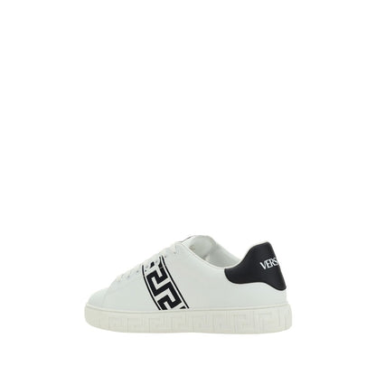 Versace White Rubber Low Top Sneakers 1728,72470364320,EU40/US7,EU41/US8,EU42/US9,EU43/US10,EU44/US11,EU45/US12,Low Tops - Sneakers - Shoes,Men,New with tags,Shoes,Sneakers - Shoes,Versace,White
