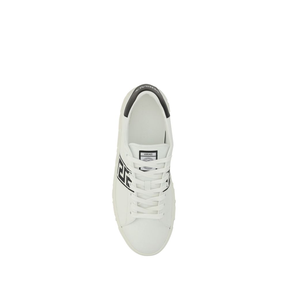 Versace White Rubber Low Top Sneakers 1728,72470364320,EU40/US7,EU41/US8,EU42/US9,EU43/US10,EU44/US11,EU45/US12,Low Tops - Sneakers - Shoes,Men,New with tags,Shoes,Sneakers - Shoes,Versace,White