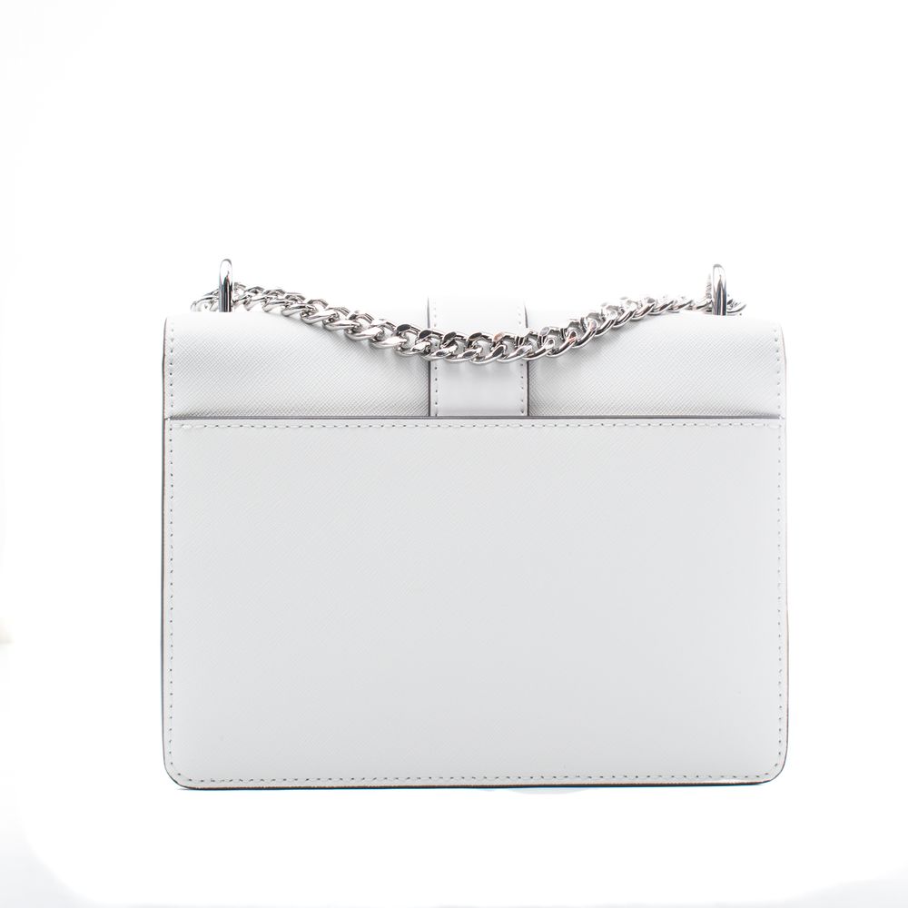 Michael Kors White Leather Shoulder Bag
