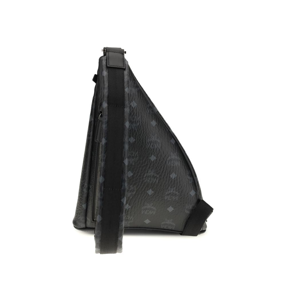 MCM Black Fabric Shoulder Bag