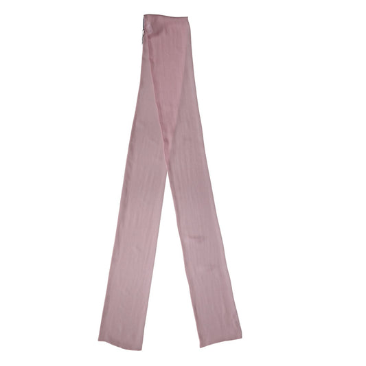 Dolce & Gabbana Pink Silk Sash Wrap Shawl Foulard 291cm x 19cm Scarf