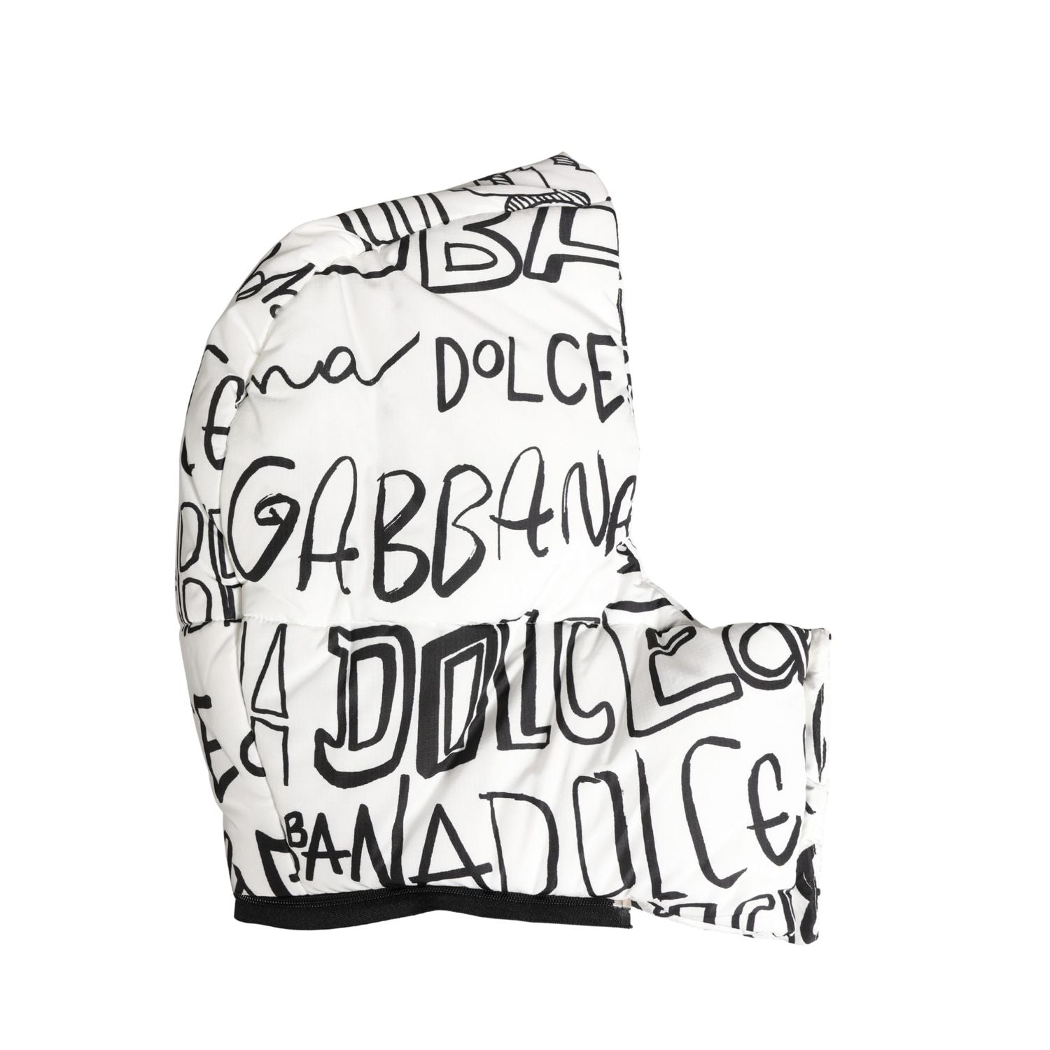 Dolce & Gabbana White Logo Print Whole Head Wrap Capello Hat