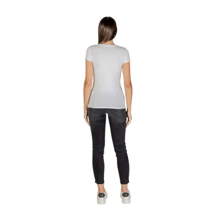 Armani Exchange White Cotton T-Shirt