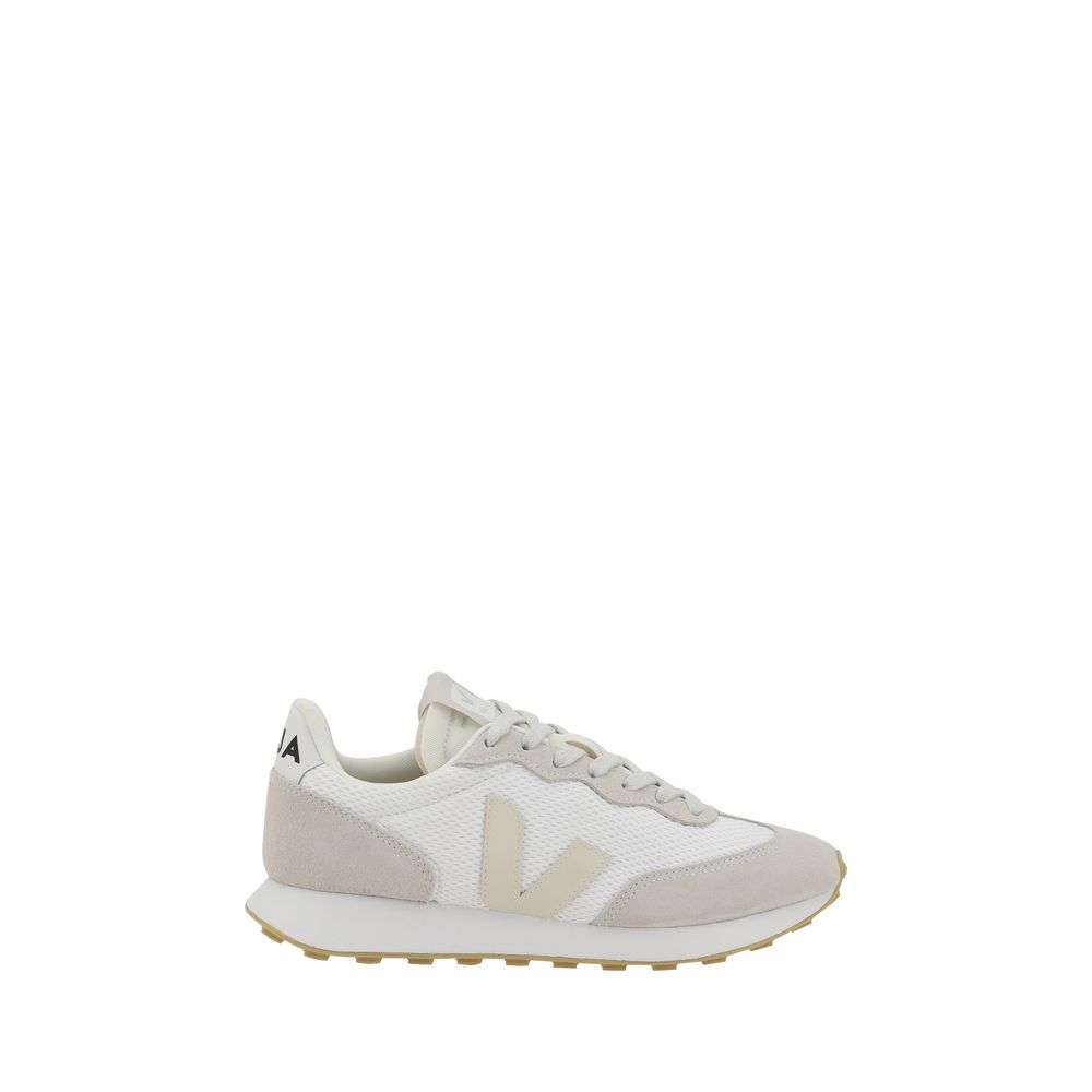 Veja White Calf Leather Bos Taurus Sneakers