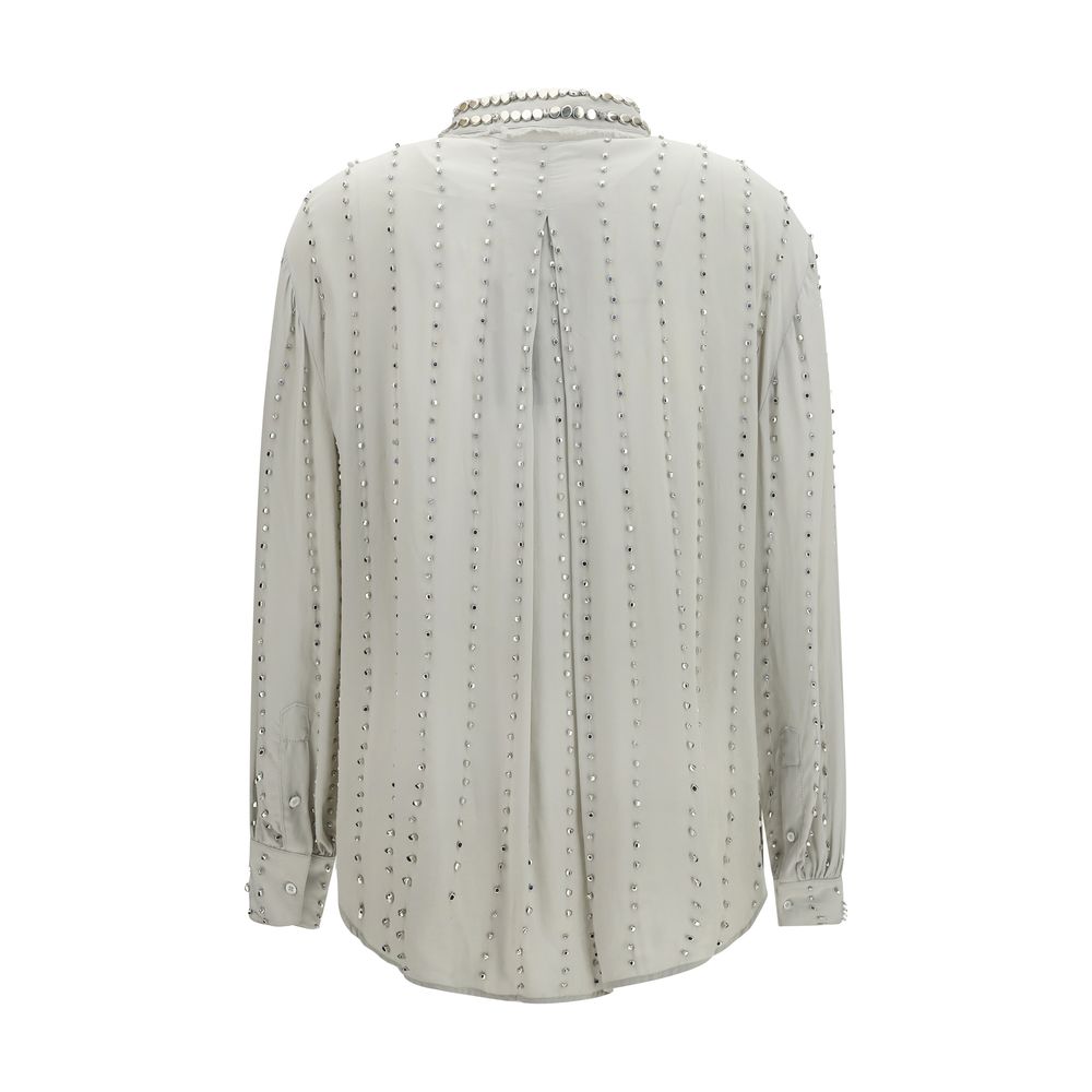 PINKO Gray Viscose Shirt