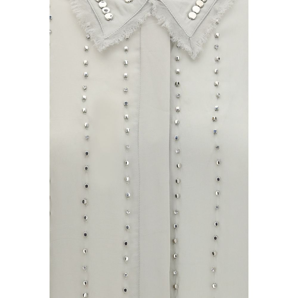 PINKO Gray Viscose Shirt