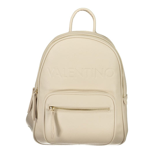 Mario Valentino Beige Polyurethane Women's Backpack