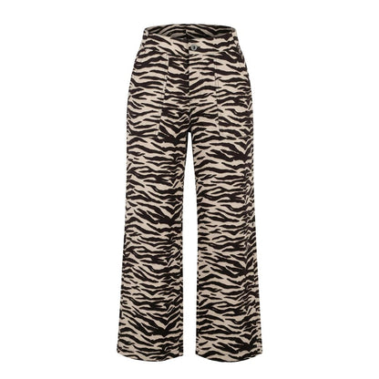 Street One Brown Viscose Casual Pants