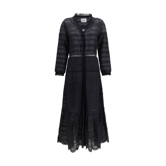 Marant Etoile Black Cotton Casual Dress