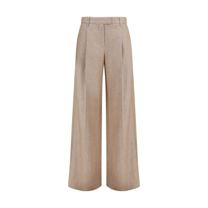 Brunello Cucinelli Beige Linen Casual Pants