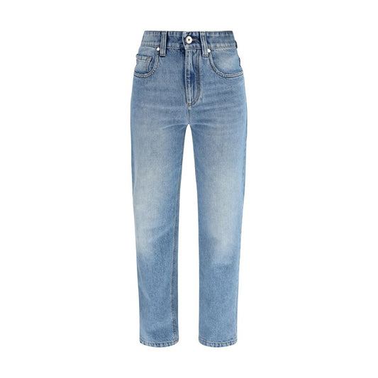 Brunello Cucinelli Blue Cotton Jeans Denim