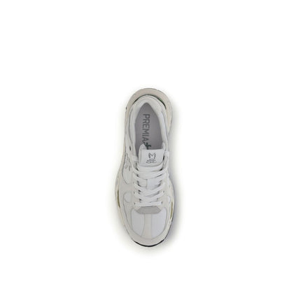 Premiata White Polyamide Chunky Sneakers