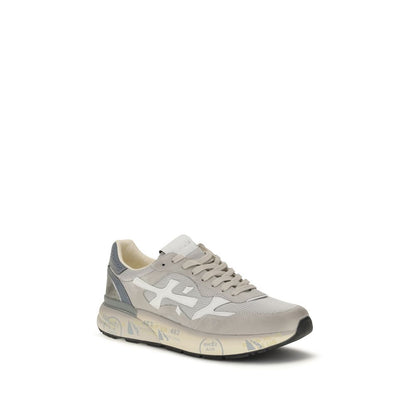 Premiata Gray Polyester Low Top Sneakers