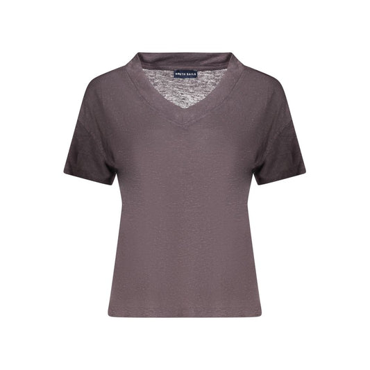 North Sails Gray Viscose Women T-Shirt
