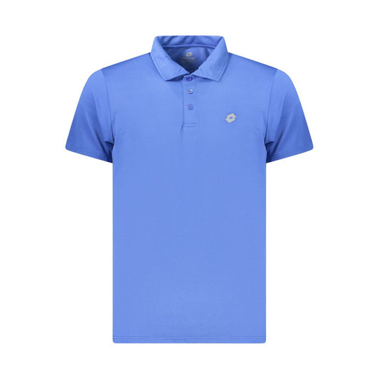 Lotto Blue Polyester Men's Polo Shirt