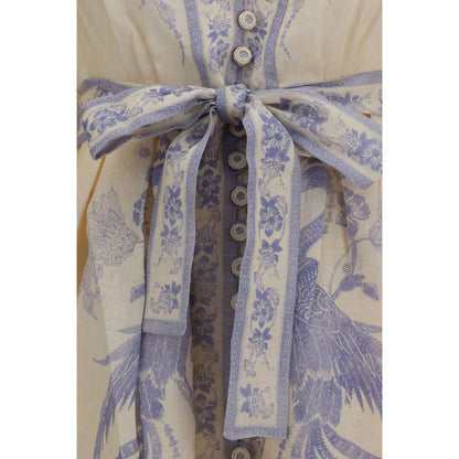Zimmermann Multicolor Linen Casual Dress