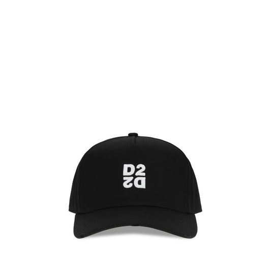 Dsquared² Black Cotton Cap (Baseball Hat)