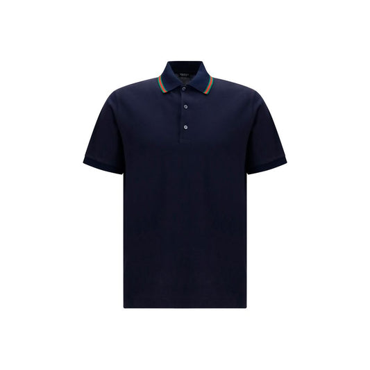 Gucci Blue Cotton Polo Shirt