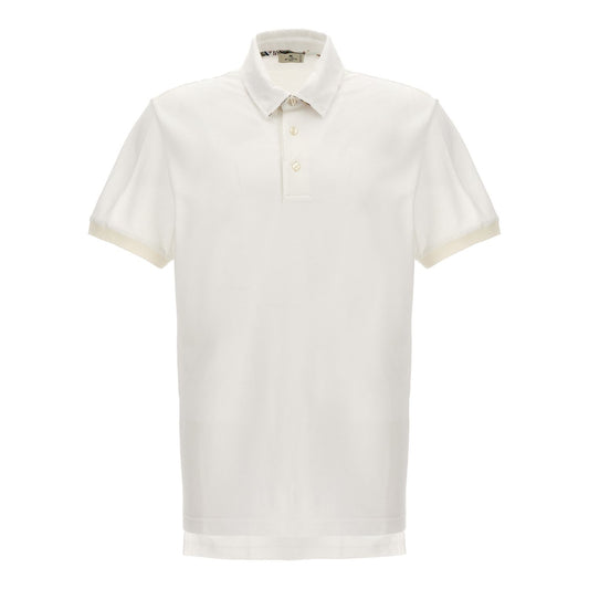 Etro White Cotton Polo Shirt