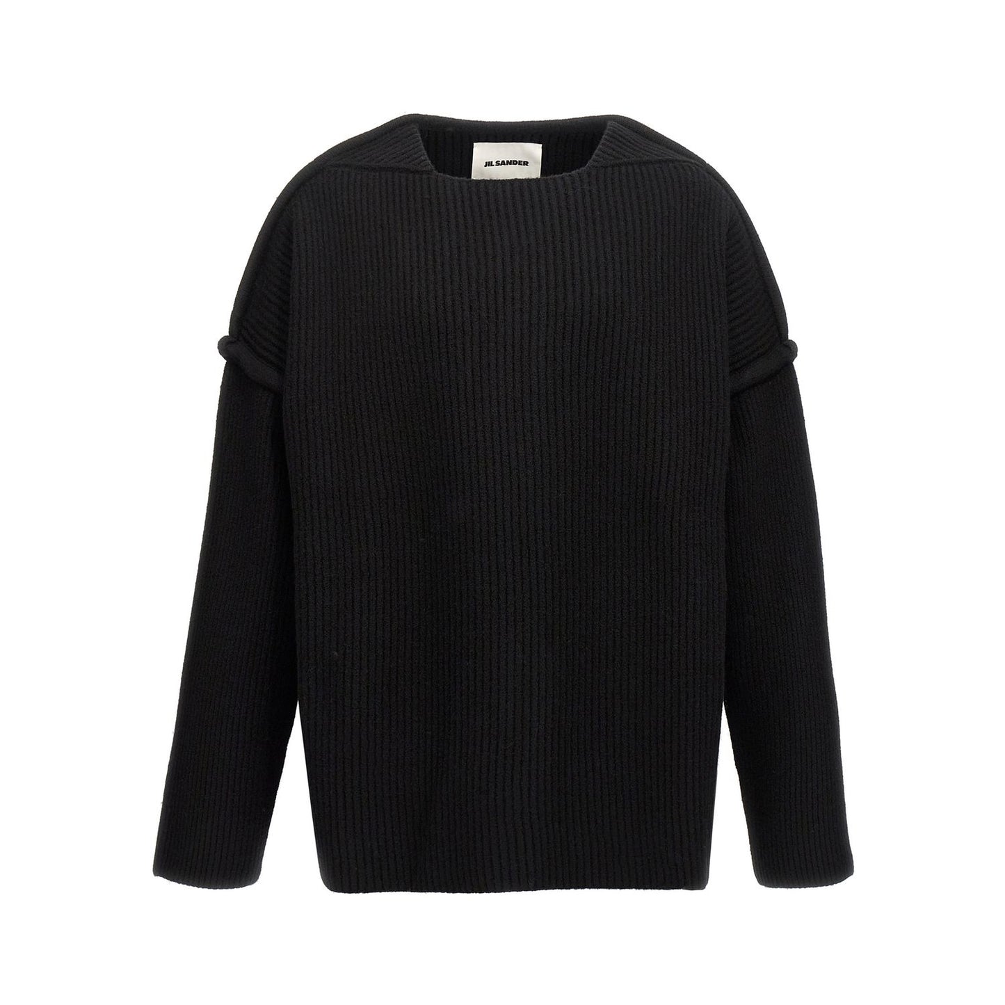 Jil Sander Black Wool Cardigan