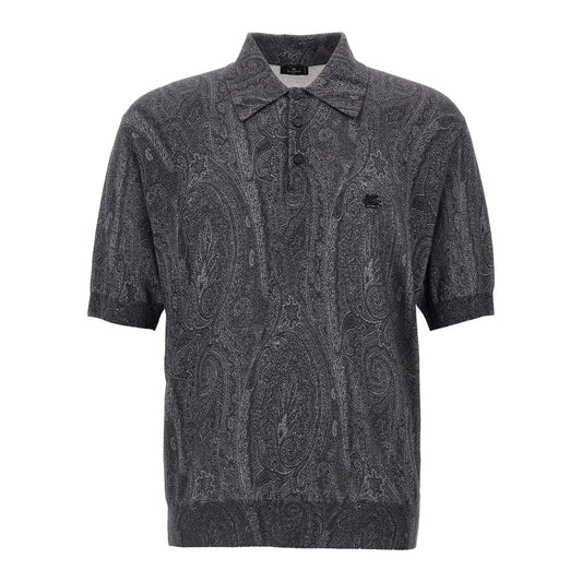 Etro Multicolor Silk Polo Shirt