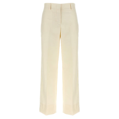 Brioni White Wool Dress Pants