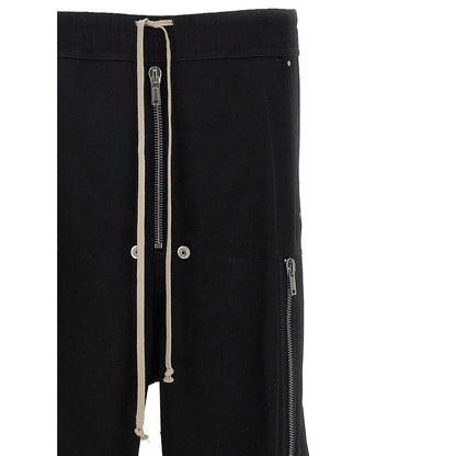 Rick Owens Black Wool Cargo Pants
