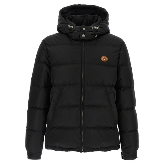 Valentino Garavani Black Polyamide Full-Length Jacket