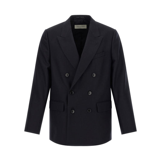 Dries Van Noten Blue Wool Blazer