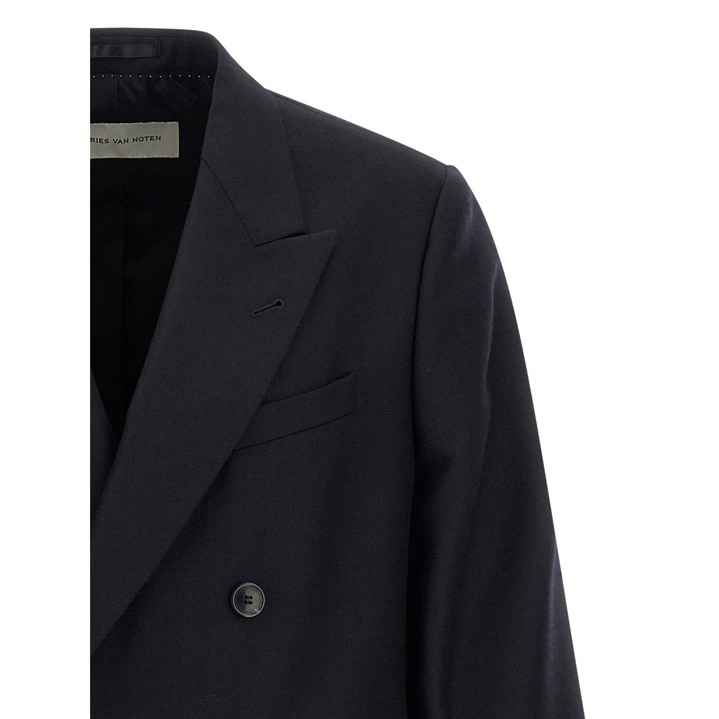 Dries Van Noten Blue Wool Blazer