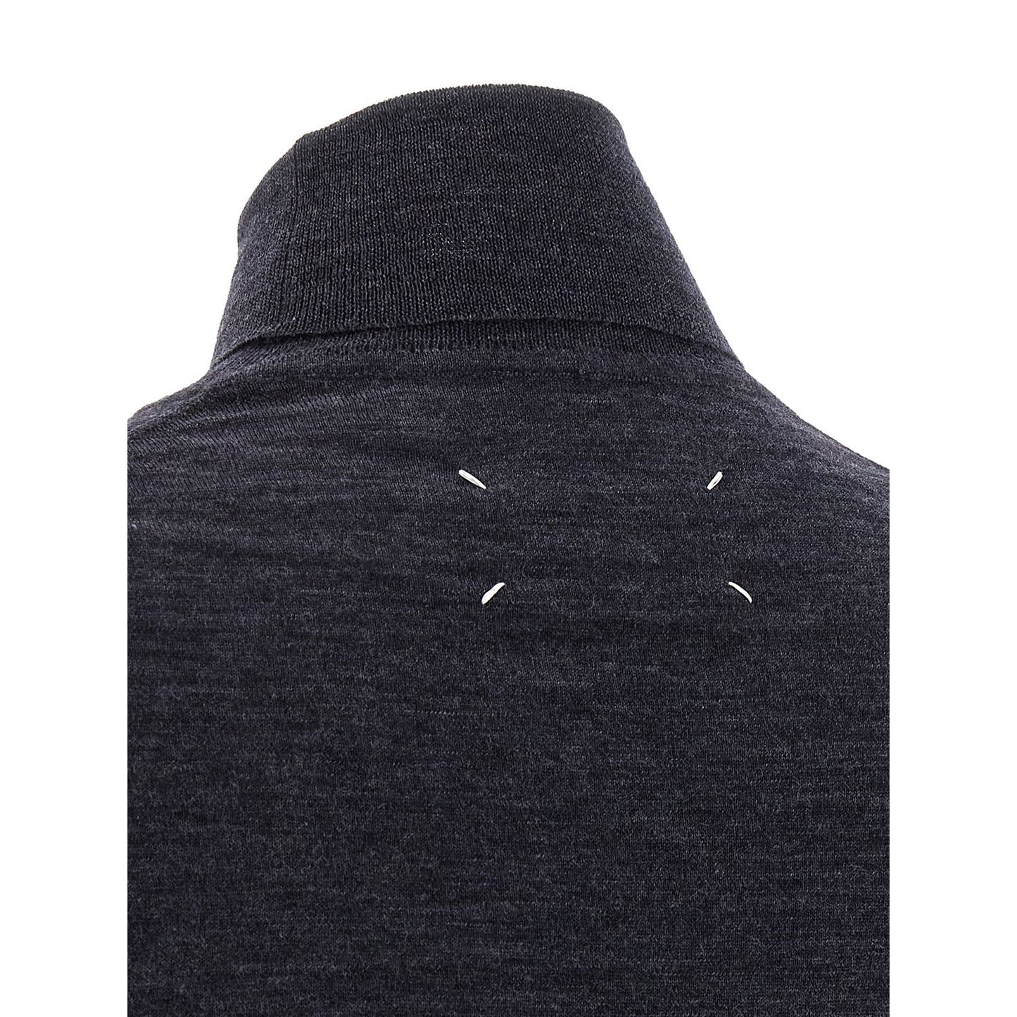 Maison Margiela Blue Wool Cardigan