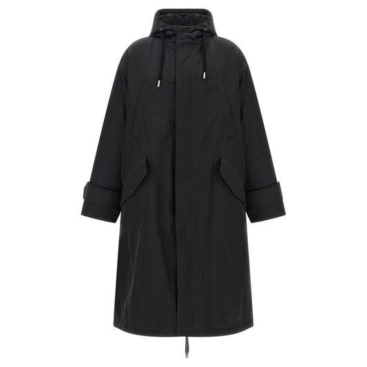 Ami Paris Gray Polyamide Parka