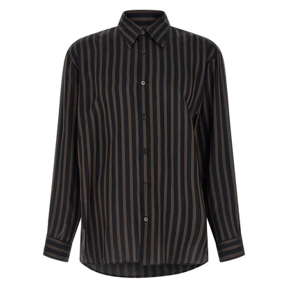 Dries Van Noten Black Copper Blouse