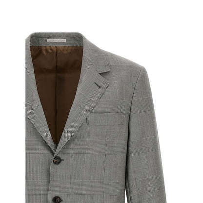Brunello Cucinelli Gray Virgin Wool Blazer