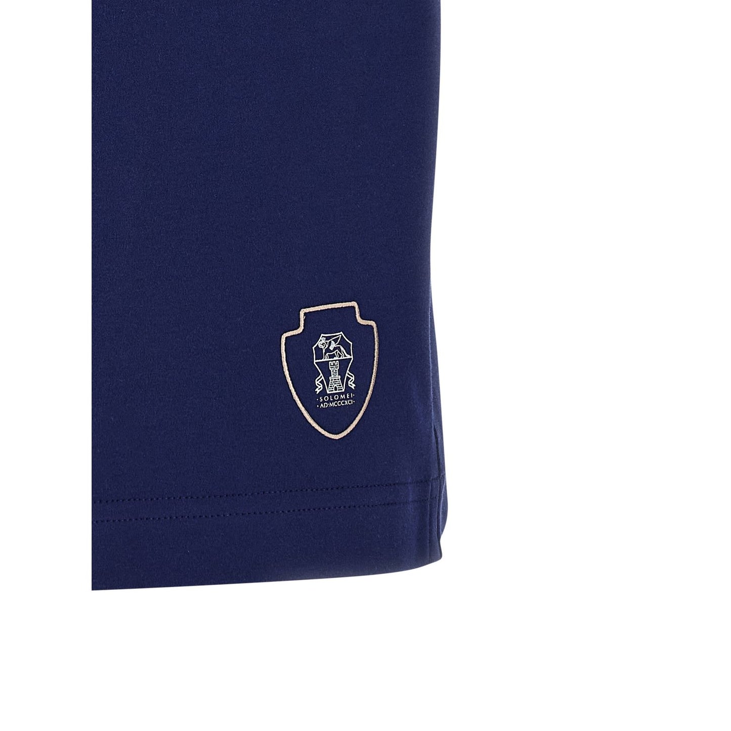 Brunello Cucinelli Blue Cotton Bermuda Shorts