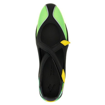 The Attico Bicolor Polyethylene Ballet Flats