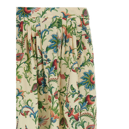 Etro Multicolor Cotton Mini Skirt