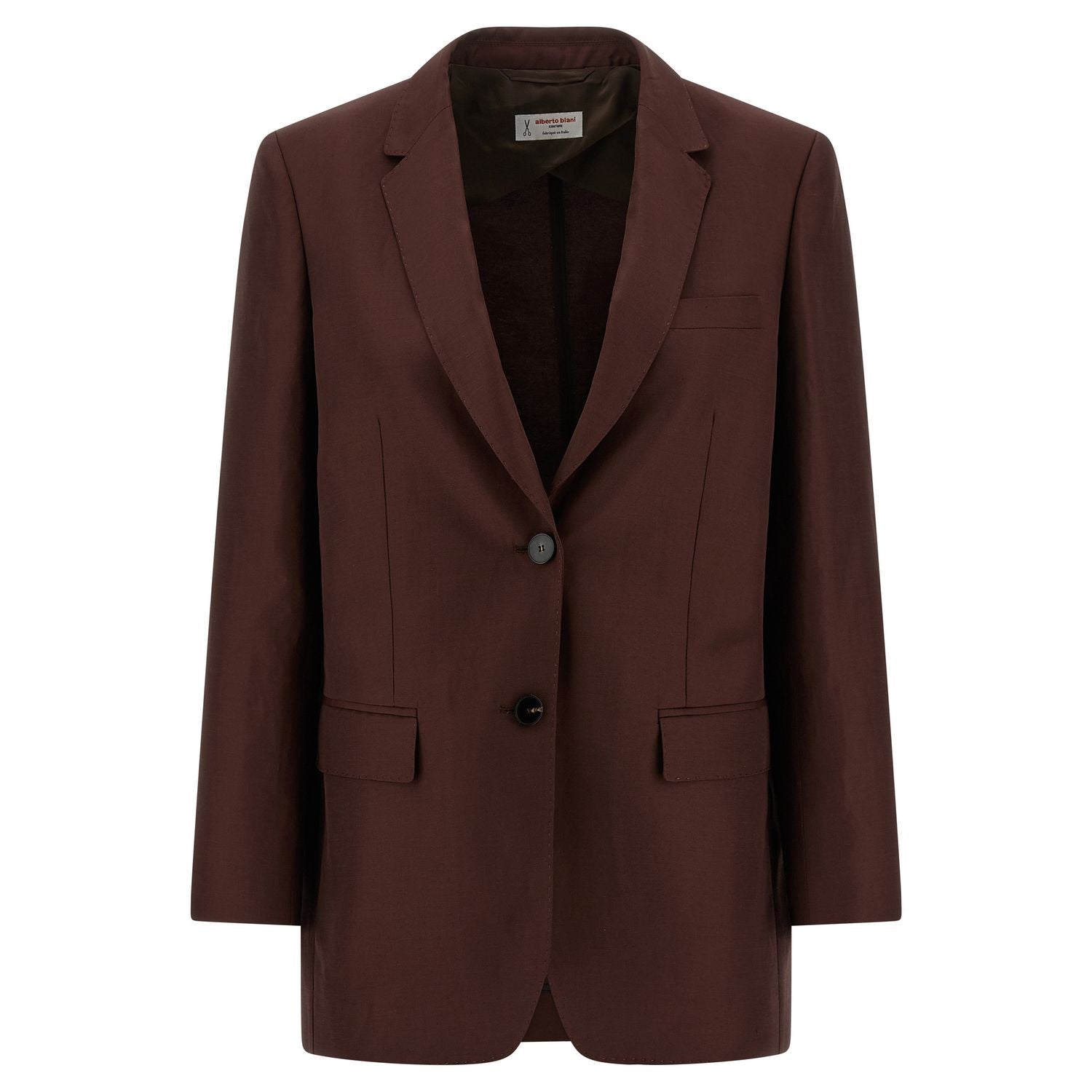 Alberto Biani Brown Viscose Blazer