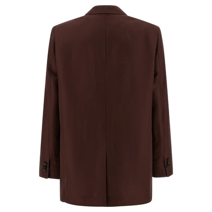 Alberto Biani Brown Viscose Blazer