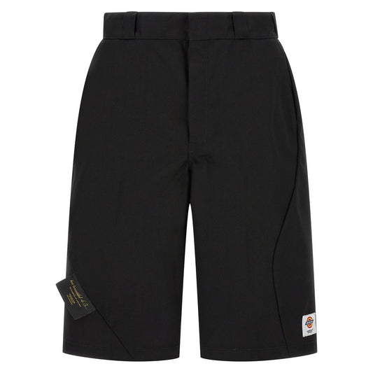 Undercover Black Polyester Bermuda Shorts