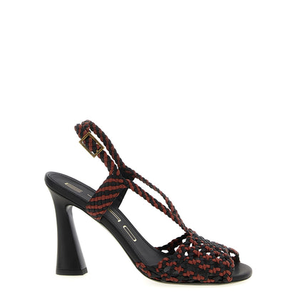 Etro Brown Polyethylene Stiletto Heel Sandals
