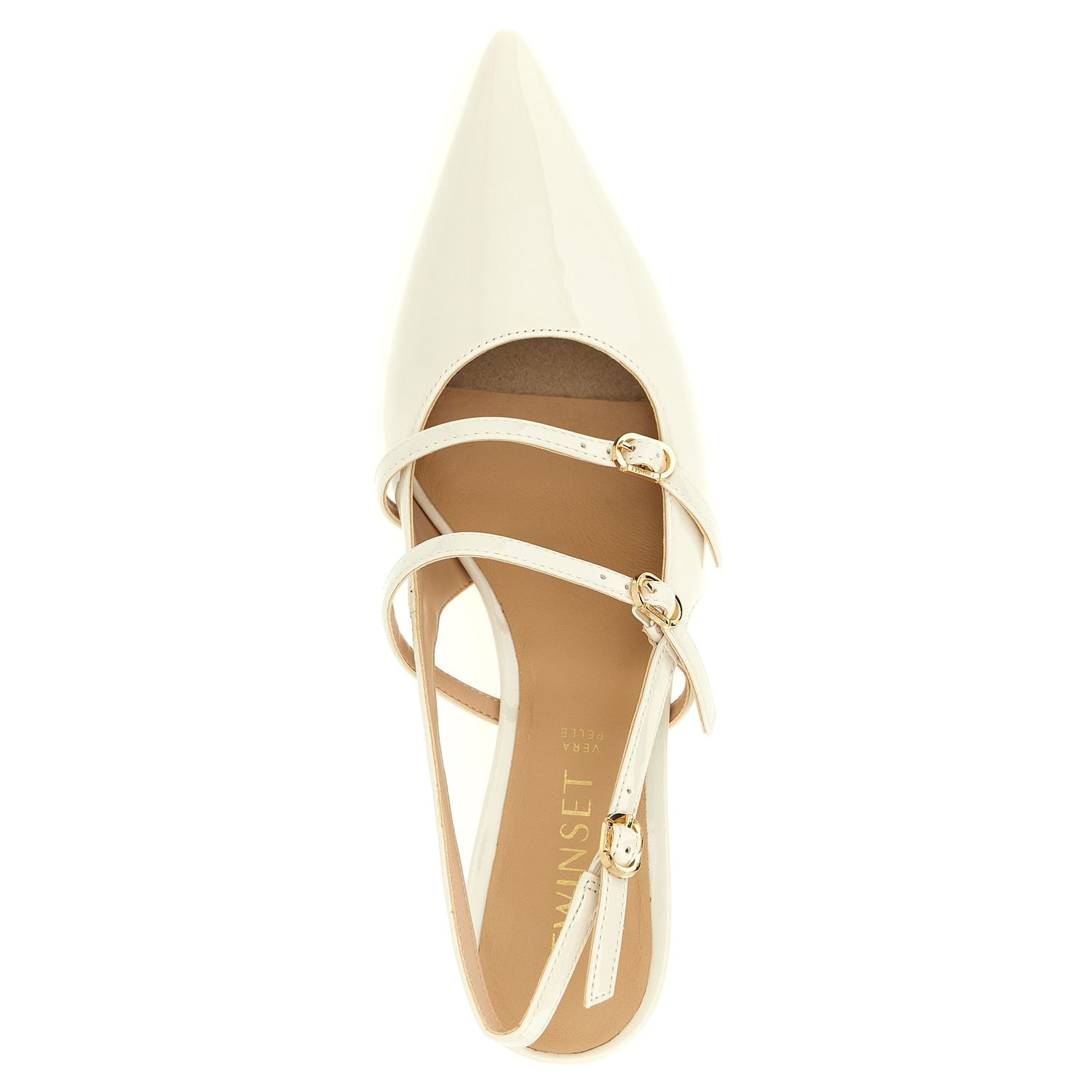 Twinset White Polyethylene Mid Heel Pumps