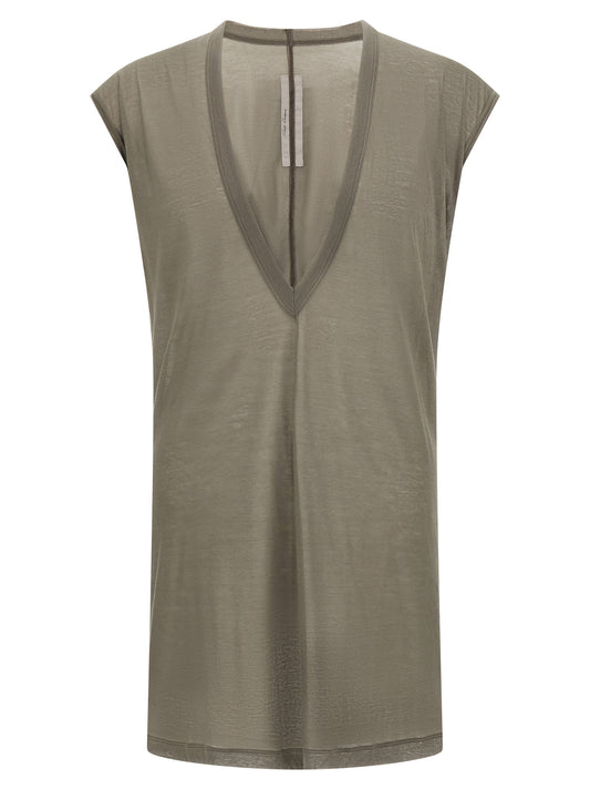 Rick Owens Gray Cotton T-Shirt
